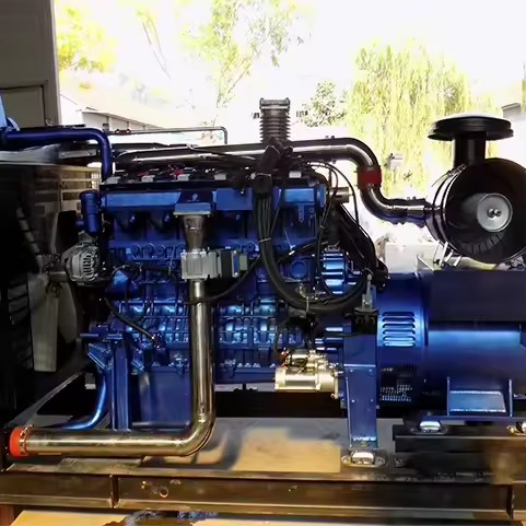 Weichai 200kW 250kVA Silent Natural Gas Generator Set, Three Phase, 50Hz/60Hz, 1500/1800RPM Low Noise Power Generator
