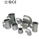 Hot Dip Galvanized Iron Pipe Fittings Threaded Elbow Tee Cross Union Socket Nipple for Water Oil Gas Pipeline