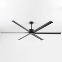 Modern Style Extra Large Big House Aluminium Blade Energy Saving Powerful DC Silent Motor Remote Control Ceiling Fan