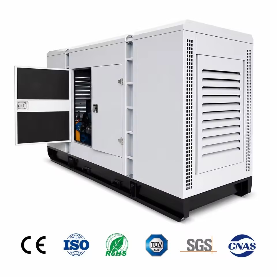Gas Generator Set Silent Natural Gas Generator Weichai Power Water Cooled Engine for Sewage Treatment Plant Power Backup