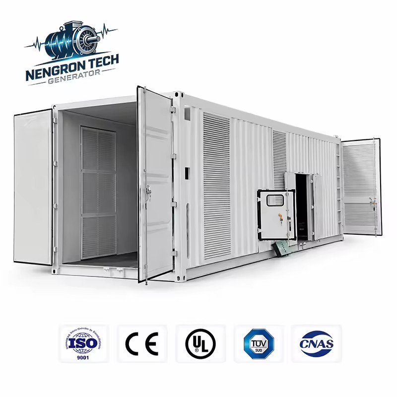 Cummins Engine Containerized Natural Gas Generator Set 200kW 400kW 600kW Optional Low Noise Genset for Large Industrial