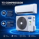 AUX T3 Compressor Split Air Conditioner DC Inverter Energy Saving 18000 BTU Wall Mounted AC for Tropical Areas