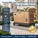 8kW Residential Generator Natural Gas LPG Backup Solution with Salt Spray Tested Weather Protection