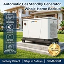 ApexGen 12kW Standby Generator Natural Gas LPG with Three in One Support Frame for Easy Deployment
