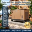 8kW Home Standby Generator Natural Gas LPG Dual Fuel with 200H Long Runtime Fast Installation