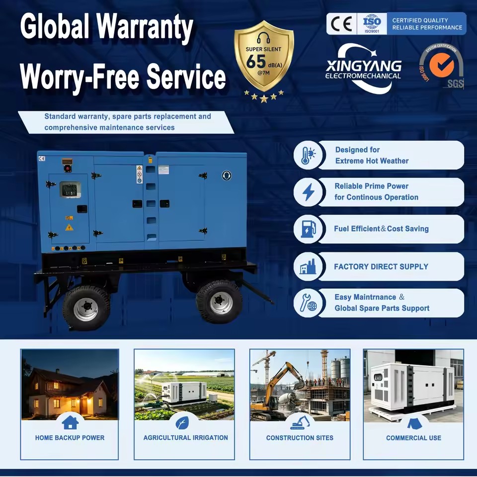 Generator Factory Custom 150KVA 200KVA 250KVA 300KVA 350KVA 400KVA 500KVA diesel Generator Power Engine Backup Genset Trailer