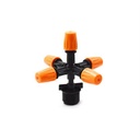 Plastic Five Holes Atomizing Adjustable Agricultural Irrigation Micro Sprinkler Head on Sale