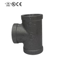 Black Malleable Iron Pipe Fittings BSPT Thread Equal Tee Reducing Elbow Union Nipple Plumbing Fire Fighting System