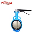 GG25 Pneumatic Disc Type Dn150 Butterfly Valve Ductile Iron Flange Type