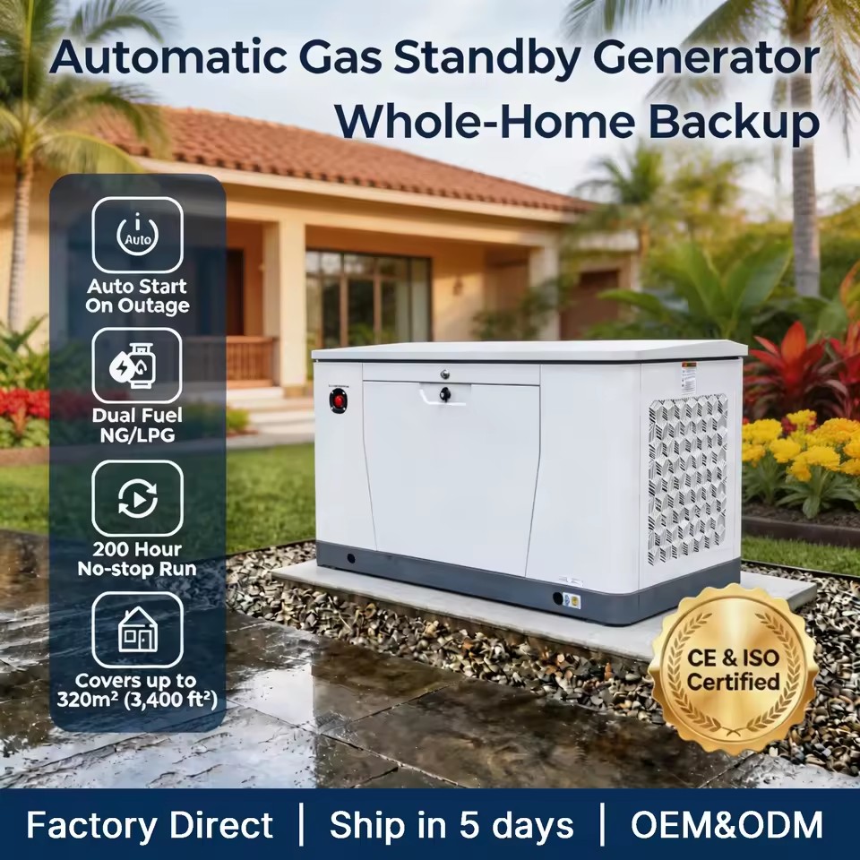 18kW / 22kVA Liquid Cooled Residential Generator with 200H Continuous Running Test Performance