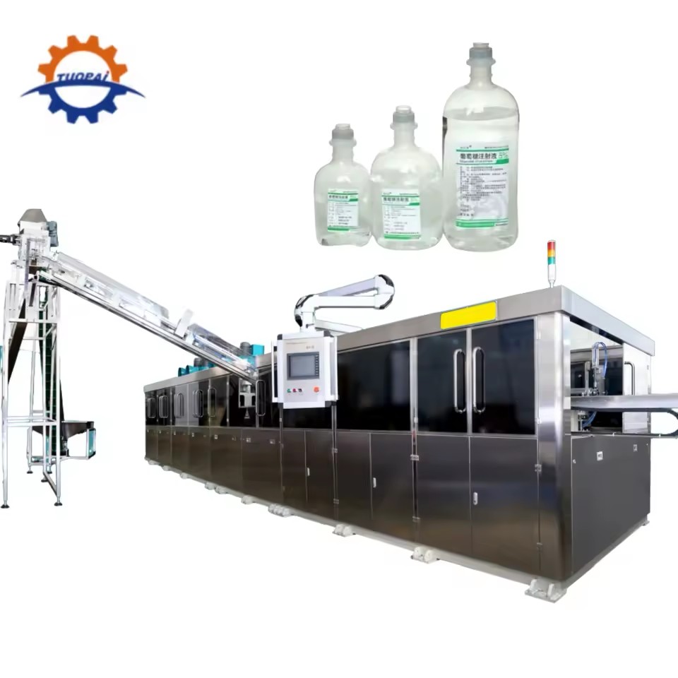 Local Service Style PP IV Solution Plant Bottle Blowing Filling and Sealing Machine Equipment Fully Automatic