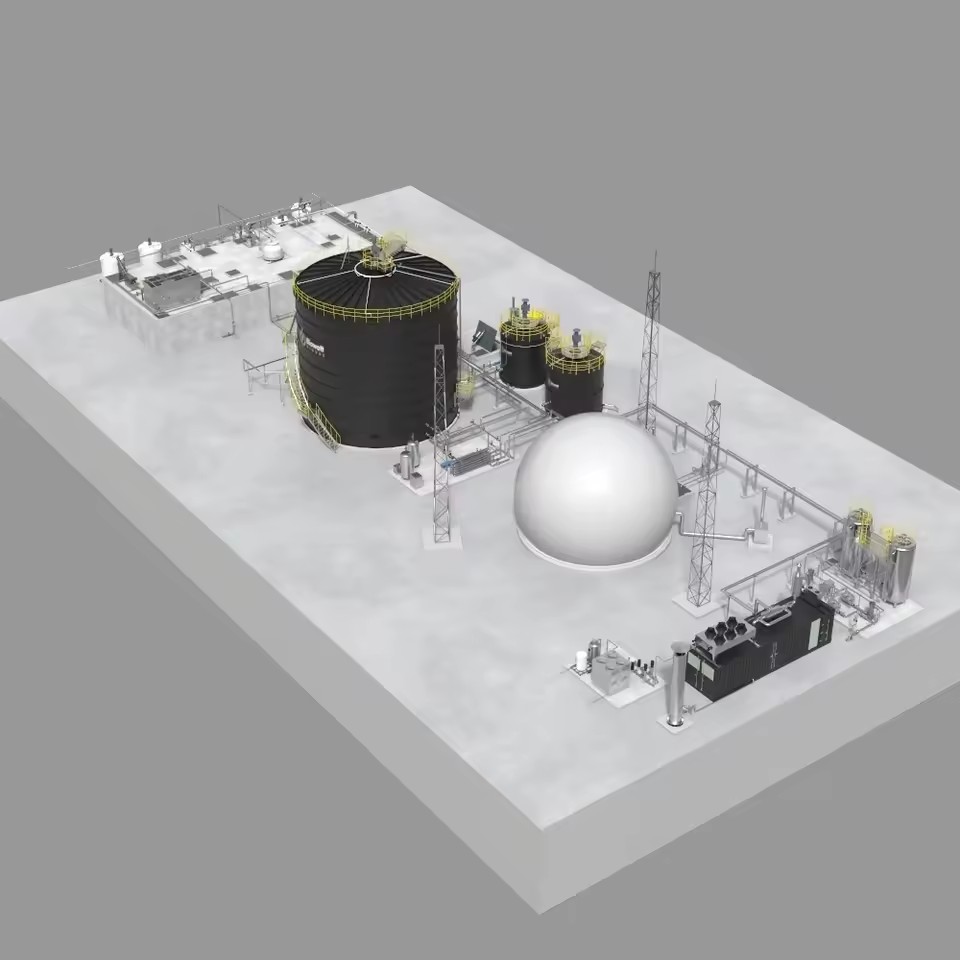 Waste to Energy Plant Cost CSTR Anaerobic Digester Biogas Technology Design