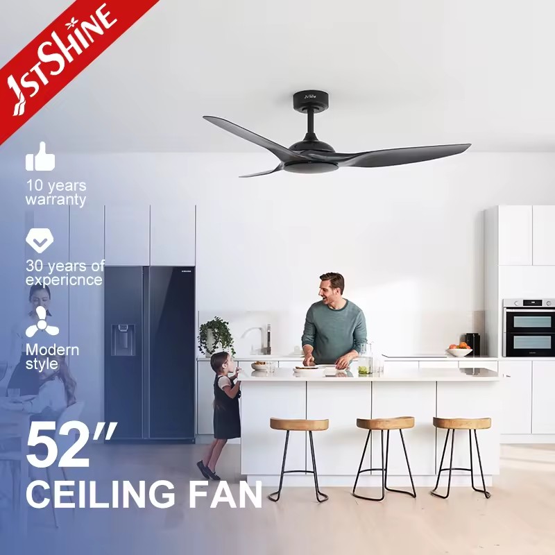1stshine 52 Inches Hot Selling Fans Power Professional Grade Energy Saving Contemporary Style Ceiling Fan no light