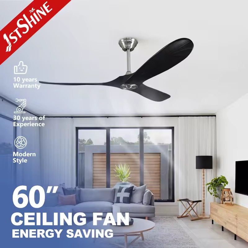 1stshine Solid Wood Home Remote Ultra Quiet Alexa Google Compatible Voice Assistant Intelligent Control Ceiling Fan