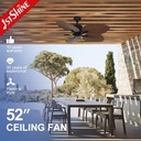 1stshine 5 Blades Classical Energy Saving Home Decor Low Power Consumption TUYA Wifi Smart APP Control Eco Friendly Ceiling Fan