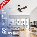1stshine ABS Blade Manufactur Nordic Silent Motor Durable Quality Elegant Design Contemporary Style TUYA Wifi Ceiling Fan