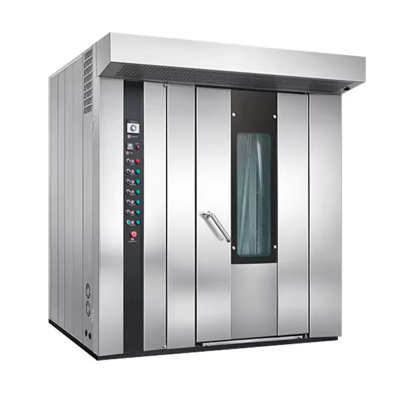 Rotary Oven 32 Trays Energy Efficient Commercial Cooking Equipment for Baking Toast Loaf Bread Biscuit Pizza Pitta Bakery Use