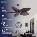 52-inch DC Motor Energy-saving 5 ABS Blade 6-speed Adjustable with Remote Control Fan Ceiling Fan