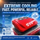 Holicen HLS-69 12V/24V Dual-Fan Rooftop Parking AC Unit for Cars Caravans RVs & Heavy Trucks 8000-14000 BTU Cooling 850-1800W