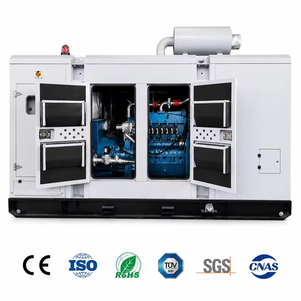 Super Silent Gas Generator Weichai Engine Gas Generator Set Weather Resistant Canopy for Outdoor Commercial Power Equipment