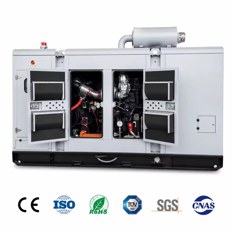 Silent Natural Gas Generator Low Vibration Weichai Engine Intelligent Alarm System for Medical Center Uninterrupted Power Supply