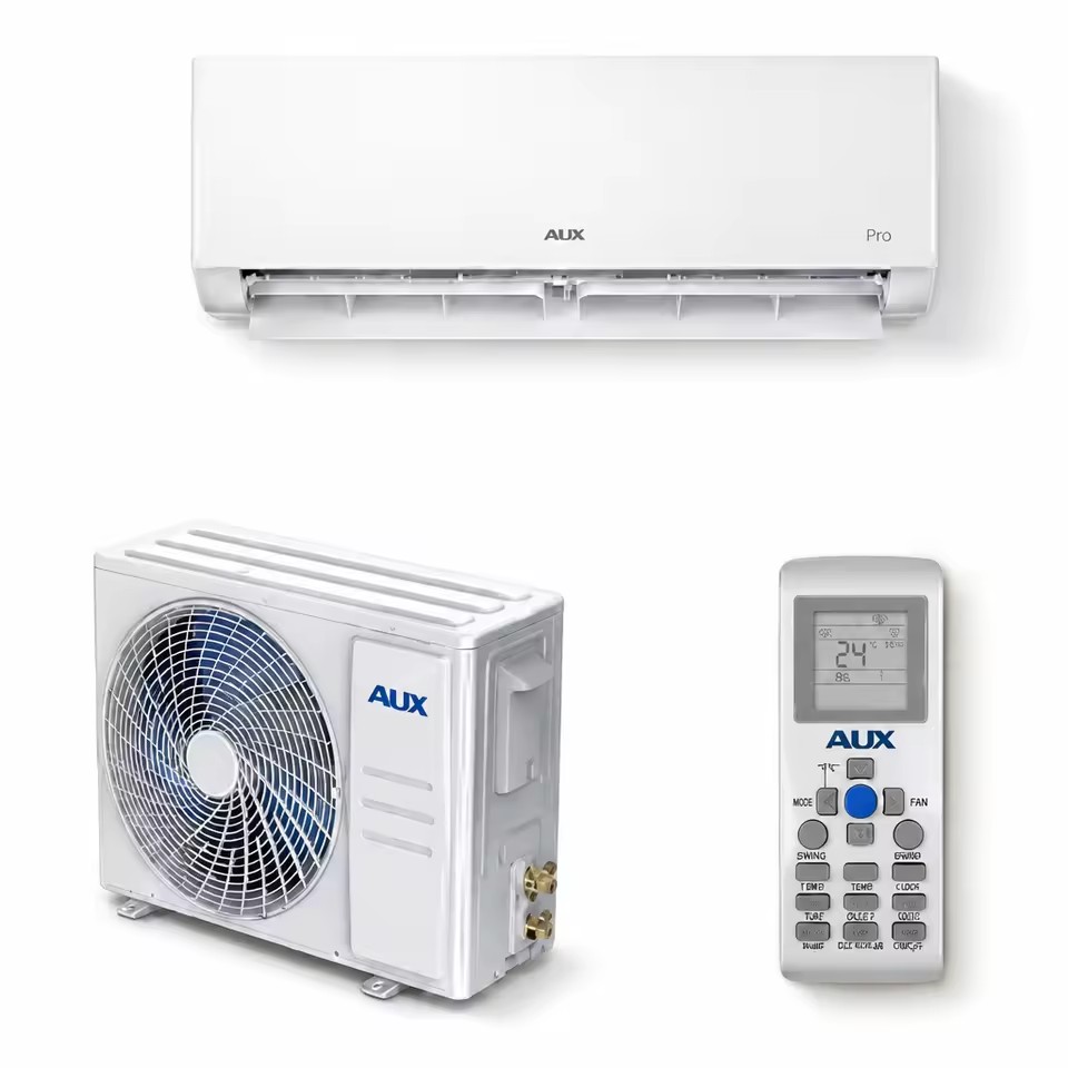 Aux Factory Manufacturer Split Air Conditioners 9000 12000 18000 24000 36000btu Smart Inverter AC for Global Sales