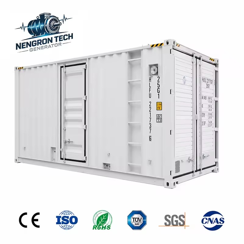 Container Gas Genset Dongfeng Cummins Engine Low Failure Rate for Factory Continuous Power Operation
