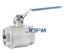 Two Piece Stainless Steel Ball Valve Full Port Threaded Flanged Industrial Valve