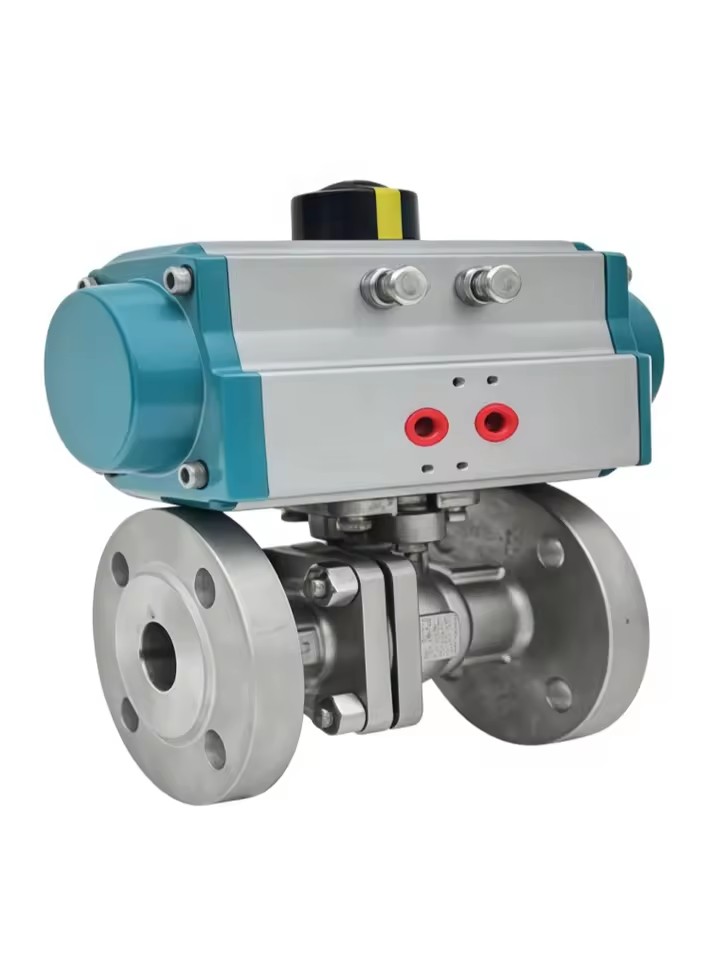 Pneumatic High Temperature Ball Valve Metal Seated Industrial Valve
