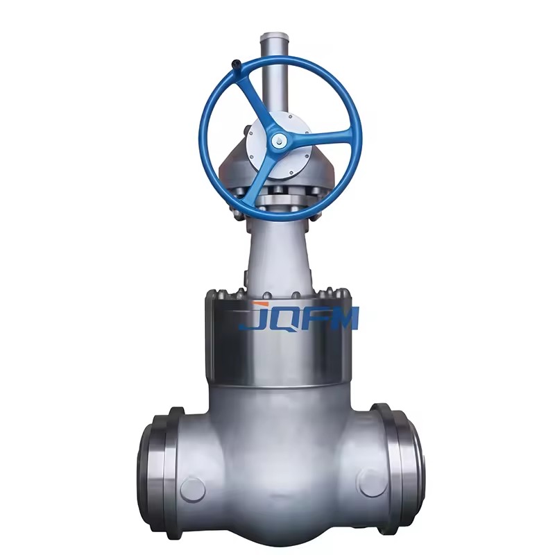Z561Y Bevel Gear Butt Welded Gate Valve JQFM Brand Metal Hard Seal Stellite Alloy DN80-DN1000 PN16-PN100
