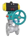 Pneumatic Bottom Discharge Ball Valve Industrial Tank Valve