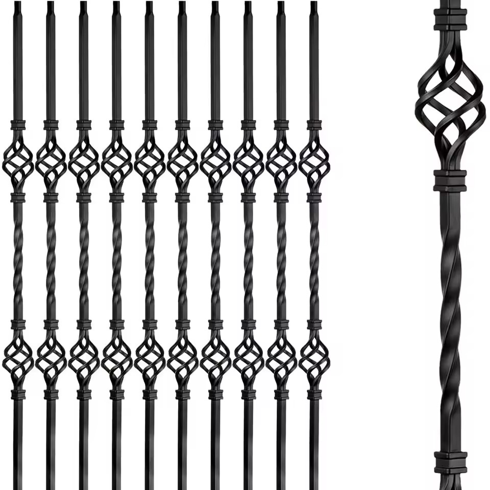 Ornamental Forged Wrought Iron Balustrade