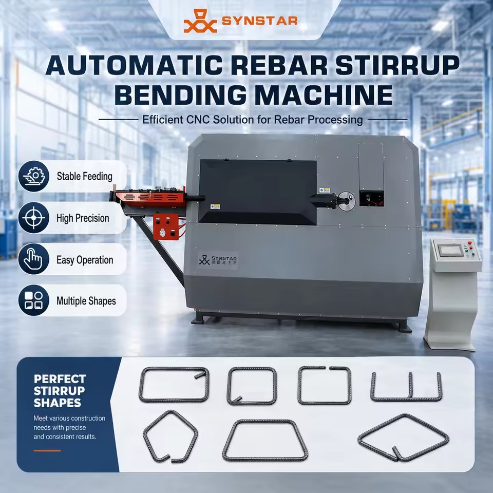 Automatic Multi-Angle Rebar Bending Machine with PLC Control Electric Hydraulic Stainless Steel Bar Hoop Maker
