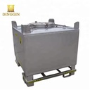 Industrial Metal Container 1000L Stainless Steel Fuel Storage IBC Tote Tank with New 500L Capacity Valve Manhole Pressure Vessel
