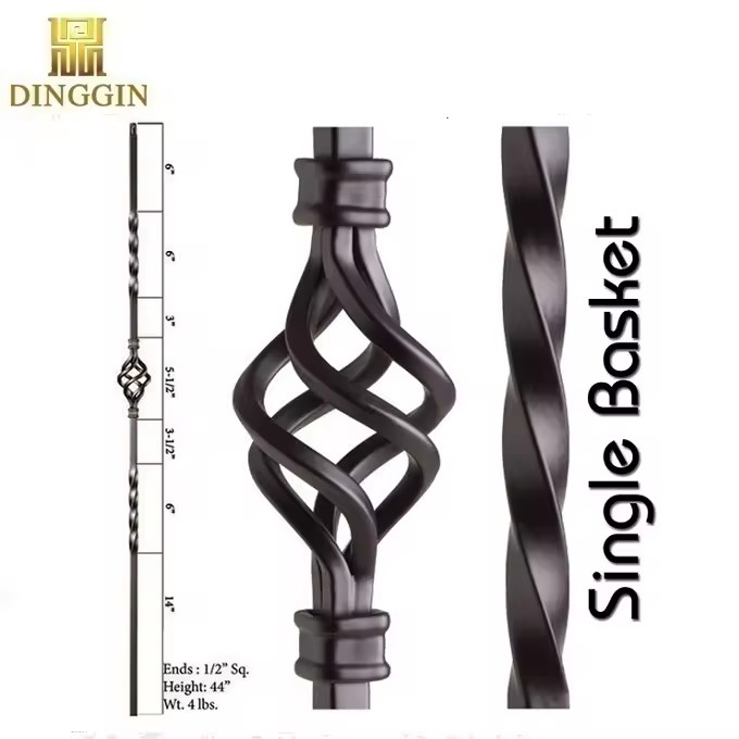 Fence Parts Decorative Wrought Iron Onion Basket