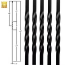 Wrought Iron Double Twist Baluster Antique Wrought Iron Baluster