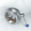 Source Factory with Stock High Vacuum Helium Inspection 304 Stainless Steel ISO-K Vacuum Butterfly Valve