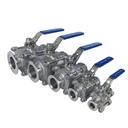 Inox Stainless Steel KF16 KF25 KF40 KF50 KF63 KF Flange High Vacuum Ball Valve