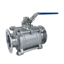 Sanitary Stainless Steel 3-pc Vacuum Manual Ball Valve FK63/80/100