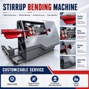 Automatic Stainless Steel Rebar Stirrup Bending Machine with PLC CNC Control System for High-Accuracy Steel Bar Cutting Bending