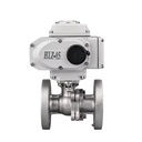 Electric IP67 Stainless Steel High Platform Full-bore Flange Ball Valve Is Used in Chemical Plants.