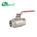 Manual 2PC Threaded Stainless Steel 304 316 Ball Valve with Handle OEM for Industrial Use Control Water / Oil / Gas Media