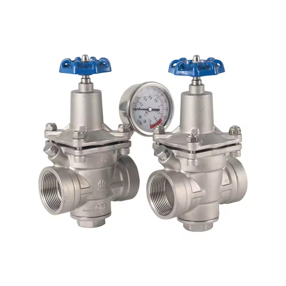 Stainless Steel Manual Diaphragm Pressure Reducing Valve Female Threaded