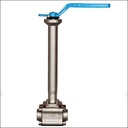Pneumatic Diaphragm Ultra Low Temperature Cryogenic Ball Valve - 256 Degree for Liquid Nitrogen Gas