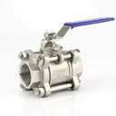 304 Stainless Steel Three Piece Ball Valve Internal Thread Manual Screw Ball Valve