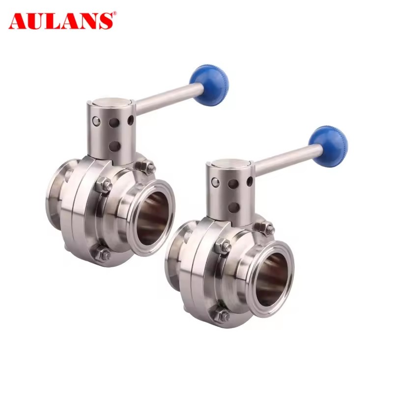 Wholesale Factory SS304/SS316 High Performance ANSI Sanitary Clamp Manual Butterfly Valve for Food Processing