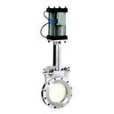 Cast Iron Manual Pneumatic Double-Acting Bidirectional Knife Gate Valve for Water Slurry Application