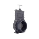 Industrial DIN Standard Grey Color Plastic PVC Gate Slide Valve