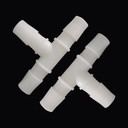 Plastic T-Type Hose Barb Tee Connector Equal 3-Way Fitting for Air Water Oxygen Tubing Pipe Union Joiner Adapter