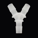 Y-Shaped Hose Pipe Tubing Barb 3-Way Y Connector PP Plastic Fittings
